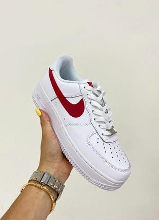 Кроссовки air force 1 white red