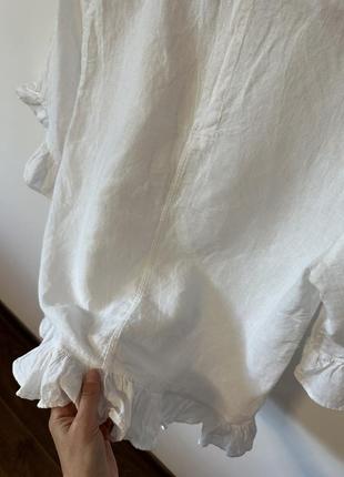 Льняная блуза4 фото