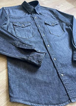 Сорочка джинсова wrangler на кнопках розмір s3 фото