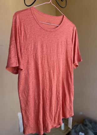 Фцтьолка лляна з короткими рукавами