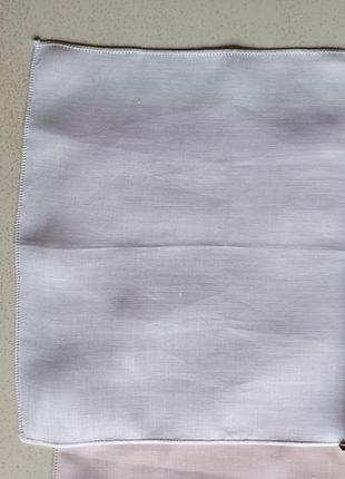 Doerig😍 швейцарское качество👌 однотонные носовые платинки, носовики 30х32 из сверхтонкого льна🤩👍8 фото