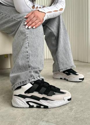 Кросівки adidas niteball white black