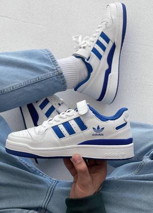 Adidas forum white blue