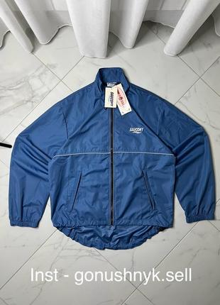 Saucony woven blue running jacket men’s