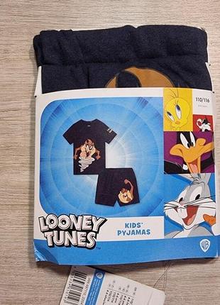 Літня трикотажна піжама для хлопчика looney tunes 110/116