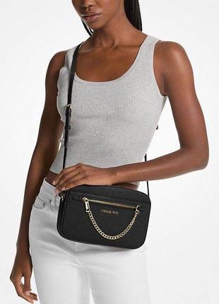 Сумка michael kors jet set large saffiano leather crossbody bag