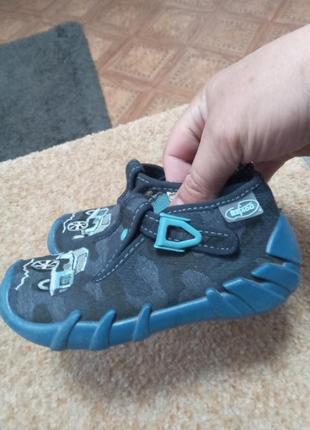 Тапочки текстиль для хлопчика 23 р.,устілка 15 см