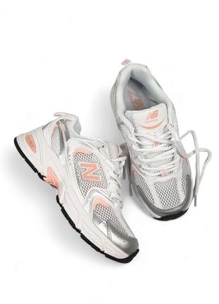 Женские кроссовки new balance 530
•white pink• premium