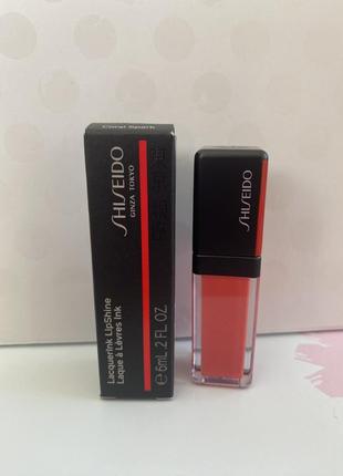 Лак блиск для губ 306 - coral spark shiseido lacquer ink lip shine