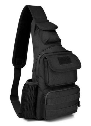 Тактична штурмова військова поліцейська плечова сумка через плече 5 л для полювання, риболовлі койот5 фото