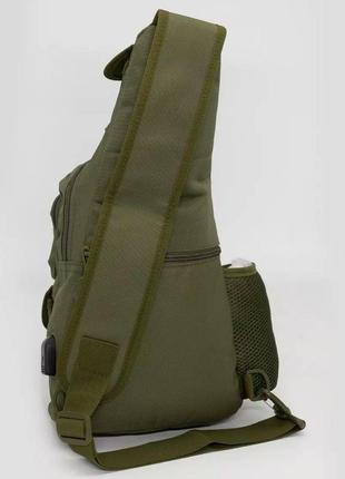 Тактична штурмова військова поліцейська плечова сумка через плече 5 л для полювання, риболовлі койот3 фото