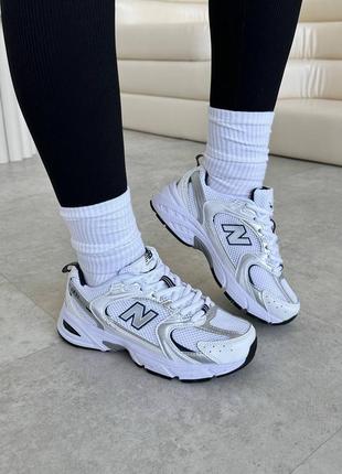 👕 new balance 530 white/silver