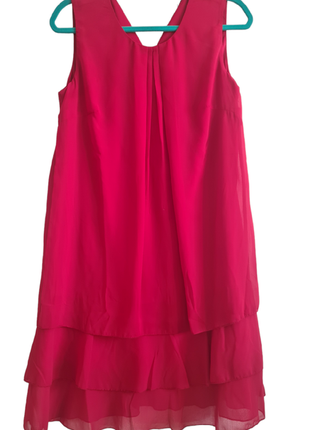 Сукня міді плаття червоне шифонове німечинна