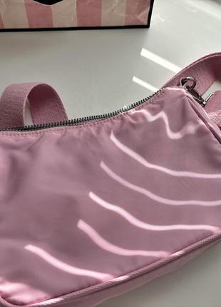 Базова сумочка через плече рожева на літо4 фото
