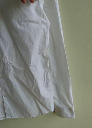 Уценка! мужская белая рубашка slim fit stretch scotch&soda amsterdam3 фото