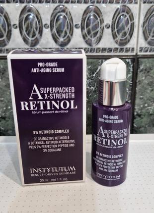 Instytutum сироватка з ретиноїдом pro-grade anti-aging x-strenght retinol serum серум з ретиноїдом