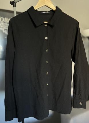 Чорна сорочка котон
