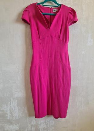 Платье розовое миди asos по фигуре4 фото