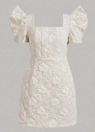 Міні сукня з об’ємними рукавами у розмірі s від shein