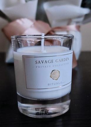 Rituals savage garden scented candle ароматическая свеча, 25 гр.