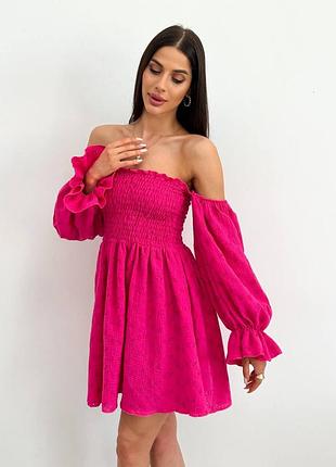 Бавовняна сукня з прошвою 🤍