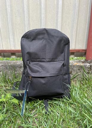 Рюкзак міський чорний для навчання шкільний