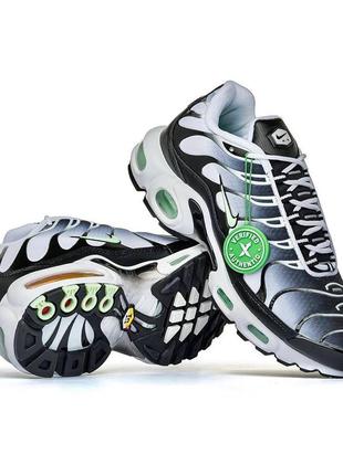 Nike air max tn white silver2 фото