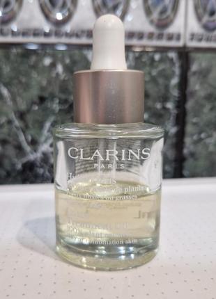 Clarins lotus face oil treatment масло для лица для жирной кожи