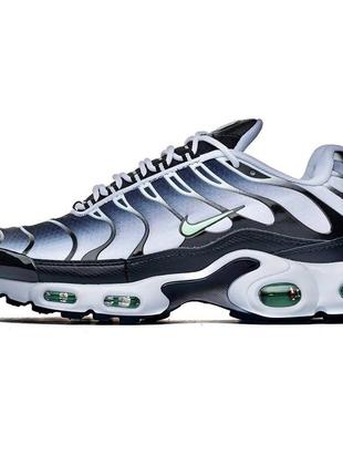 Nike air max tn white silver3 фото