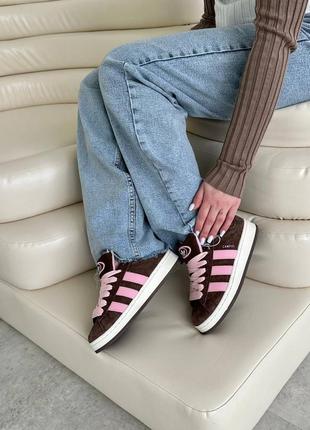 Кросівки adidas campus brown pink