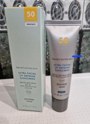 Зволожувальний сонцезахисний крем skinceuticals ultra facial defense spf 50+