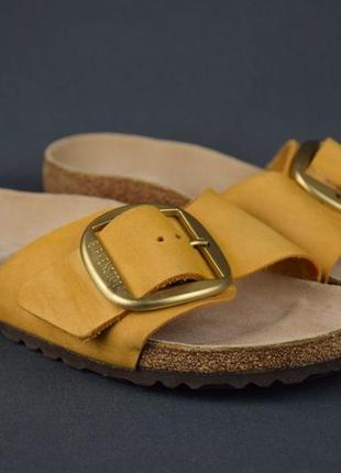 Birkenstock madrid big buckle босоніжки сандалі шльопанці жіночі шкіра німеччина оригінал 39 р/25 см