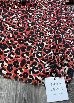 Шарф новый лео леопардовый накидка палантин длинный платок шаль john lewis 2 метра3 фото