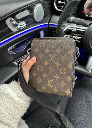 Сумка чоловіча в стилі lv crossbag new season