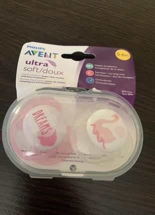 Силіконова пустушка philips avent ultra soft