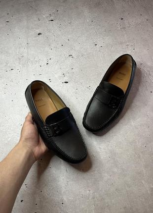 Hugo boss leather boots moccasins мужские кожаные туфли оригинал