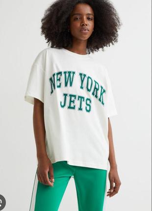 Футболка оверсайз new york jets