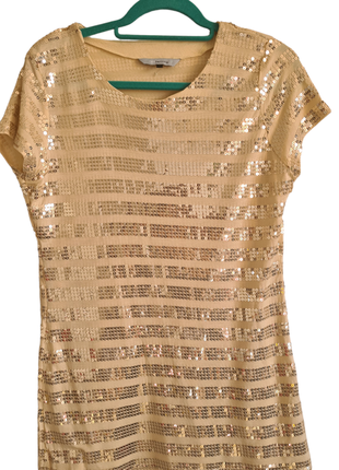 Праздничная блуза футболка золотая