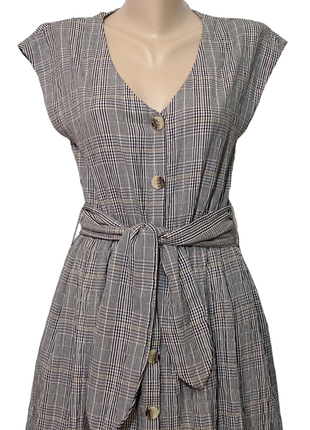 Платье - халат в клетку. 5