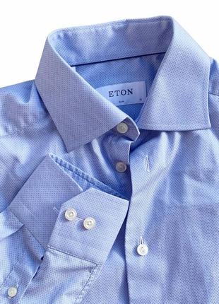 Eton 1928 slim satin cotton shirt