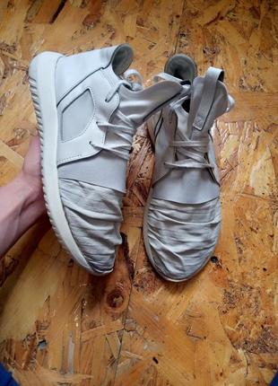 Частично кожаные кроссовки adidas tubular