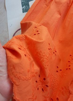 Платье в пол с прошвой под zara threadless котон9 фото