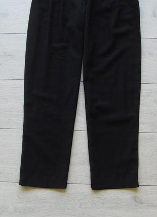 Черные брюки с защипами высокая посадка талия от primark8 фото