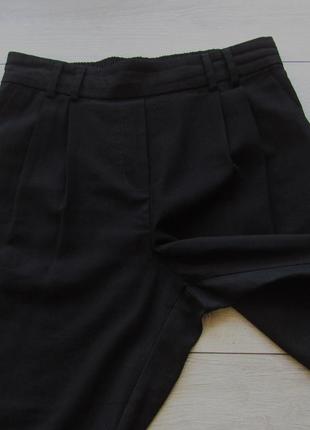 Черные брюки с защипами высокая посадка талия от primark6 фото