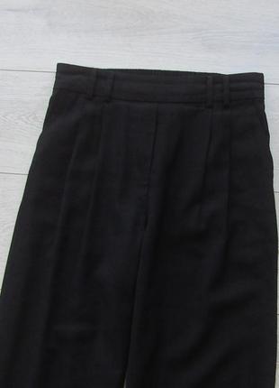 Черные брюки с защипами высокая посадка талия от primark3 фото