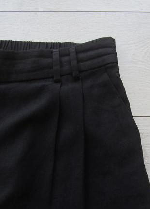 Черные брюки с защипами высокая посадка талия от primark4 фото