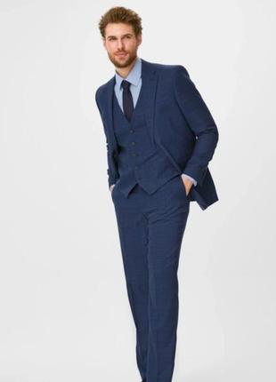 Стильна чоловіча жилетка c&a regular fit stretch етикетка