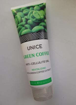Антицеллюлитный гель-пилинг unice с экстрактом зерен зеленого кофе, 250 мл