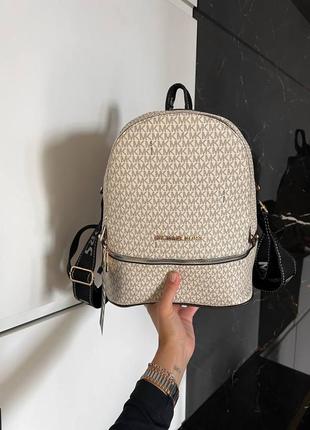 Рюкзак женский в стиле michael kors backpack beige