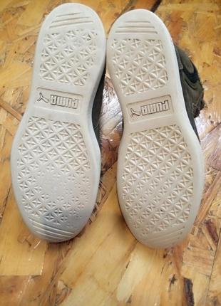 Кожаные замшевые утепленные кроссовки кеды ботинки puma5 фото